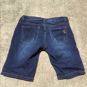 VIP long Denim Jean Shorts 1/2 Jr 14 kids stretch